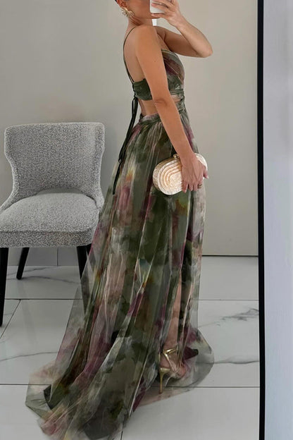 Giselle - Incantevole Maxi-abito con Stampa Floreale