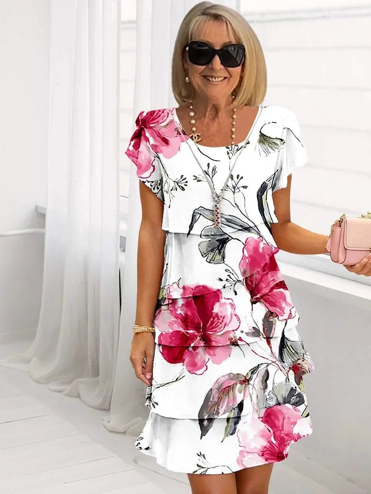 Émilie – Abito Maxi Elegante a Fiori