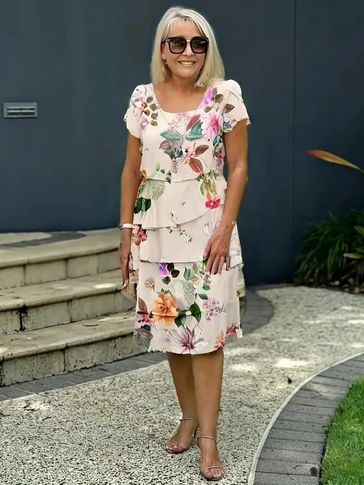 Émilie – Abito Maxi Elegante a Fiori