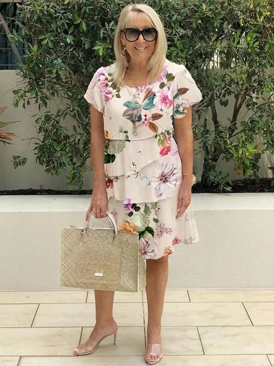 Émilie – Abito Maxi Elegante a Fiori