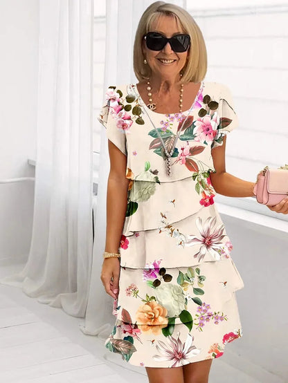 Émilie – Abito Maxi Elegante a Fiori